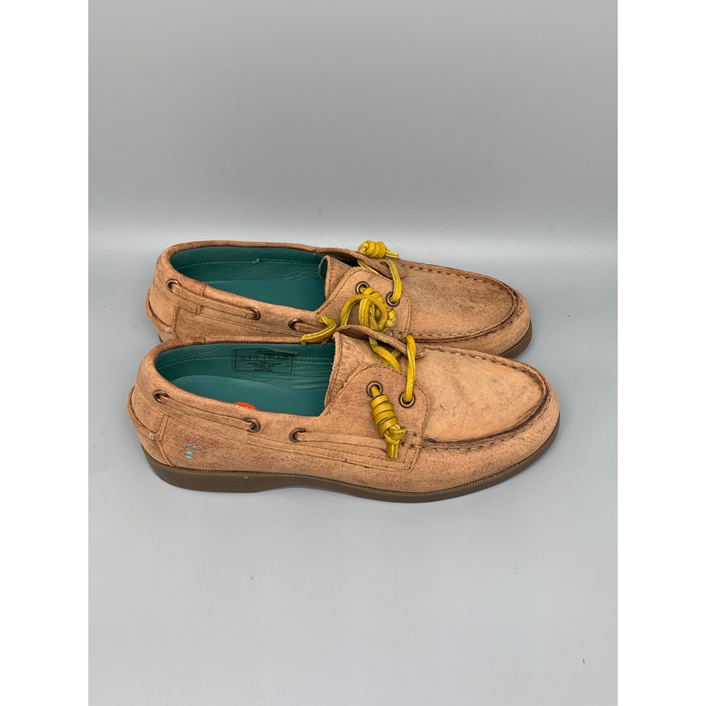 ROAN Float Tan Leather Boat‎ Shoes Ladies Sz 7.5 NEW!